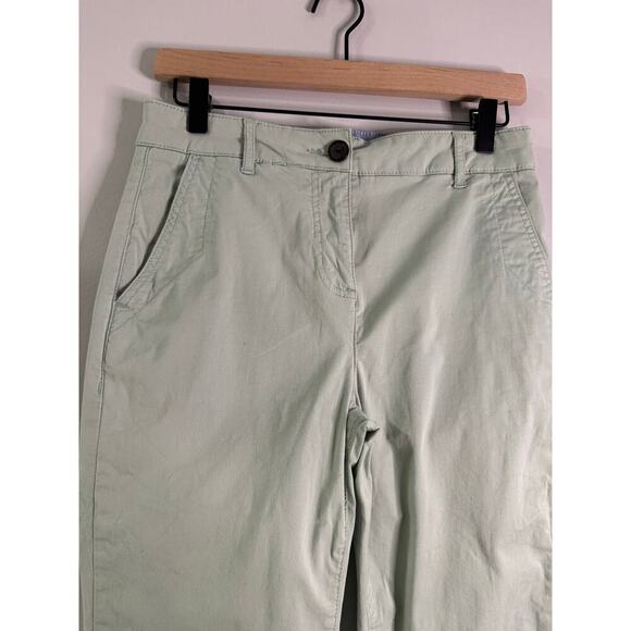 Boden women’s sage green crop chino pants size 4 - Picture 4 of 7